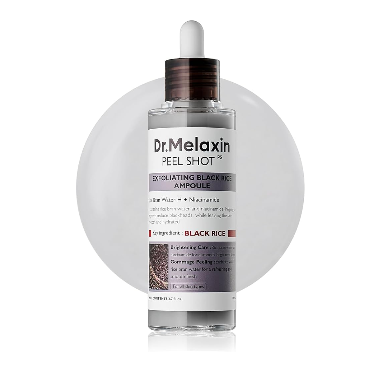 Dr.Melaxin - Dr.Melaxin Peel Shot Exfoliating Black Rice Ampoule (80ml)