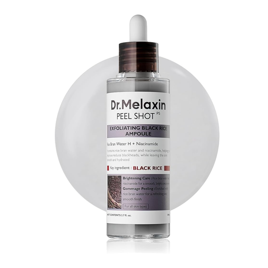 Dr.Melaxin - Dr.Melaxin Peel Shot Exfoliating Black Rice Ampoule (80ml)