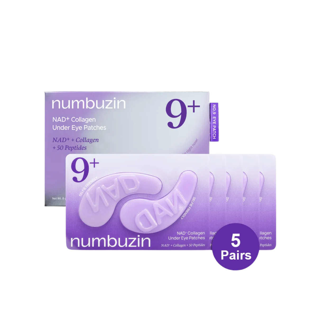 Numbuzin No.9 - Parches de Colágeno para Contorno de Ojos (5 pares)